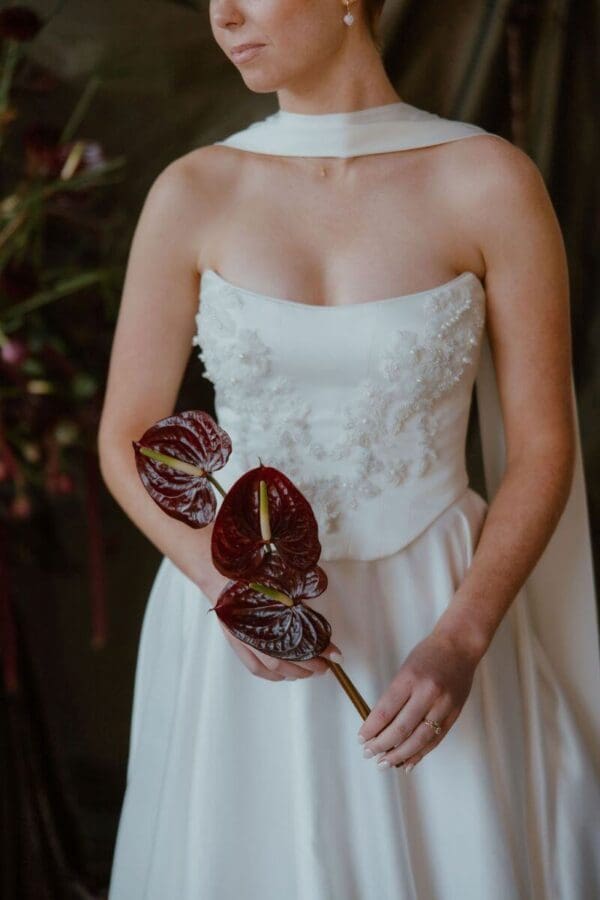 Silk Satin Bridal Scarf