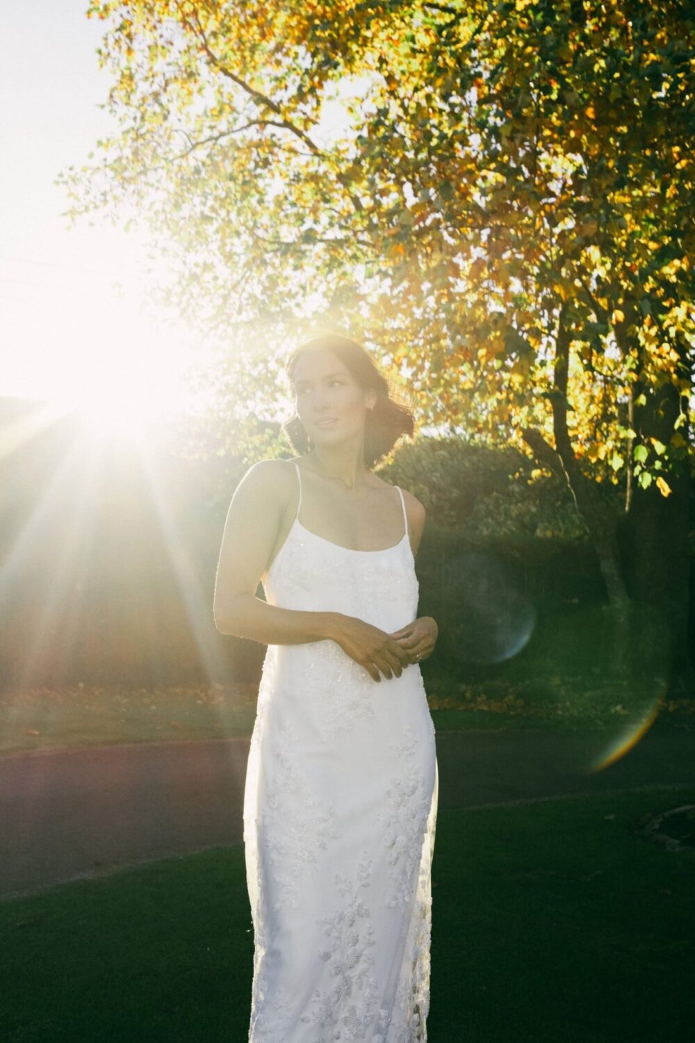 gala gown - beaded slip wedding dress