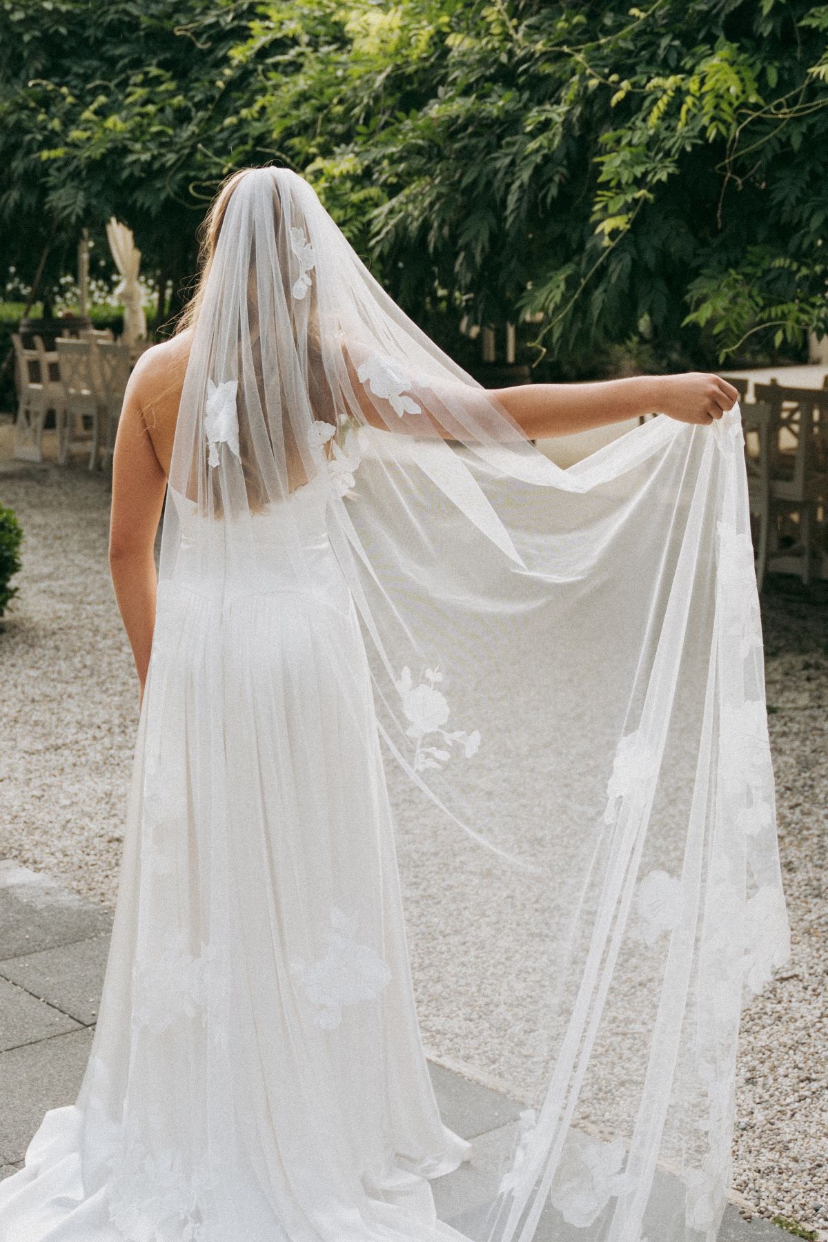 Flora big flower lace Veil (2)