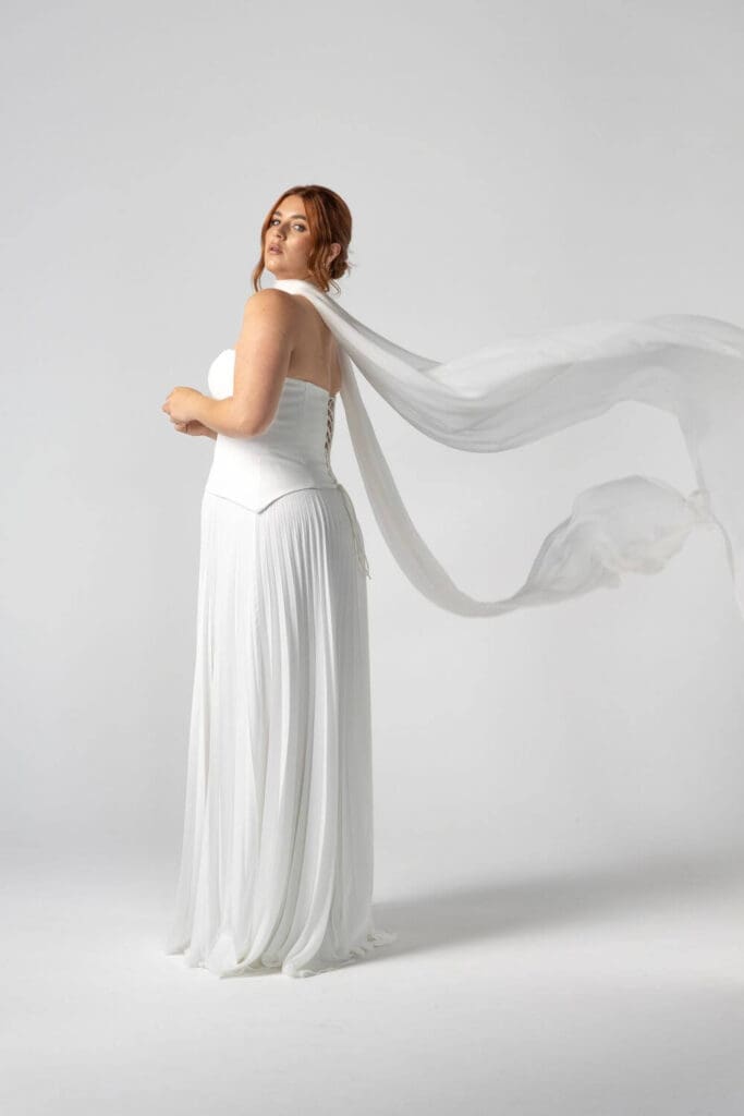 Monroe corset bridal set by Gown & Altar