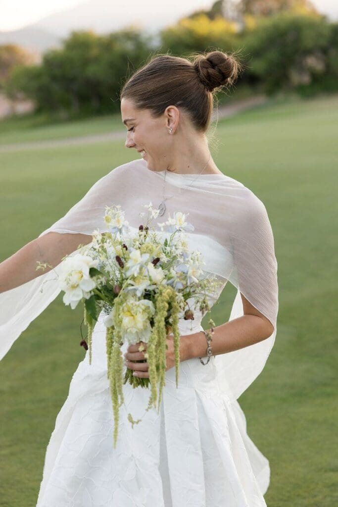 Silk Bridal Scarf styling